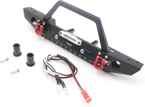 Vista 2 de KYX Parachoques delantero de metal Racing para Traxxas Trx4 Redcat Gen8 Scout II