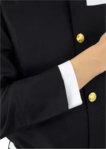 Vista 7 de C-ZOFEK Disfraz de cosplay para hombre, talla estadounidense, kimono Haori, uniforme negro con cinturón