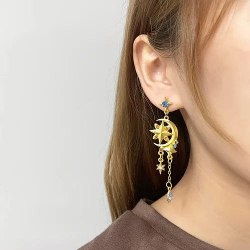 Vista 6 de Genshin Impact Dangle Earrings For Women Girl - Anime Figure Element Eye Of God Anemo Vision Earrings Venti Cosplay Jewelry For Christmas Halloween