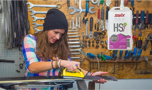 Vista 6 de Swix HS7 - Cera termoadhesiva de alta velocidad para esquí y snowboard para temperaturas cálidas, 2.16 oz