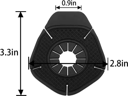 Vista 2 de 2 piezas de almohadillas de protección para agujero de brazo de limpiaparabrisas de coche, protector de agujero de brazo de limpiaparabrisas