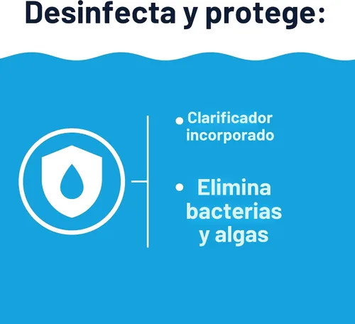 Vista 3 de HTH 42051 Cuidado de Alberca 3" Tabletas de Cloro Avanzadas, Sanitizante Clorante para Alberca, 8oz