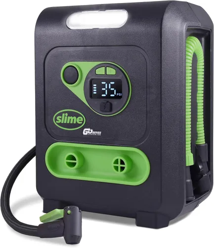 Vista 8 de Slime 40080 Inflador de neumáticos inalámbrico, bomba de compresor de aire portátil resistente con apagado automático, batería de iones de litio