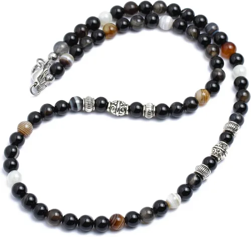 Vista 7 de Mami's Gem Studio Collar para hombre, piedra preciosa de 0.236 in, colección de estilo elegante, hecho a mano en Estados Unidos