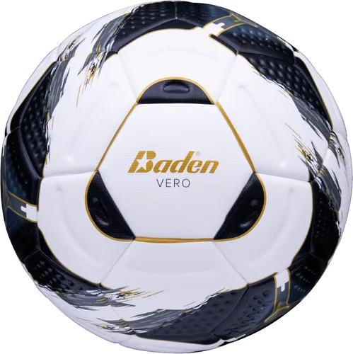 Vista 5 de Baden Vero Balón de fútbol unido térmicamente Cubierta de poliuretano con textura de espiral con hoyuelos Durabilidad de alto rendimiento