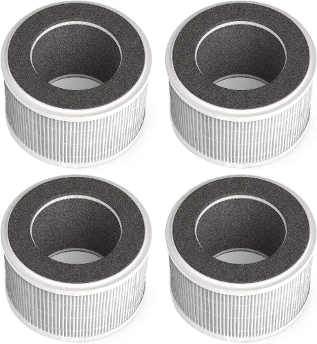 Vista 4 de Nispira Filtro de aire HEPA de repuesto compatible con el purificador de aire HEPA compacto 3 en 1 hOmeLabs, 2 paquetes