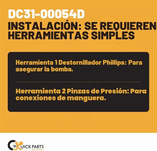 Vista 8 de Bomba de drenaje para lavadora DC31-00054D, repuesto para modelo OEM, amplia compatibilidad para modelos de la serie WA/WF