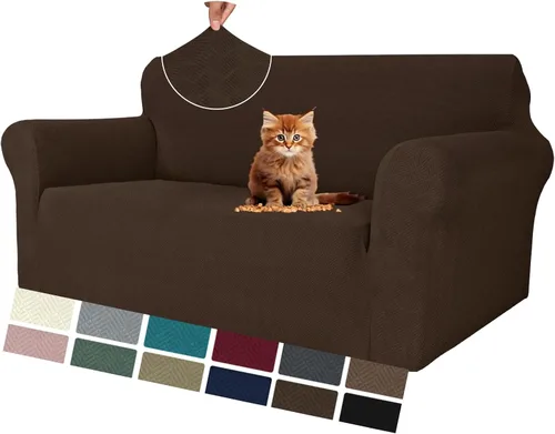 Vista 92 de MAXIJIN Funda elástica para silla con brazos, 1 pieza para sofá o silla de estar, funda antideslizante (31-46 pulgadas), protector de muebles que se