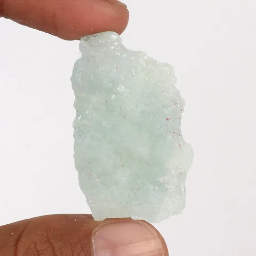 Vista 2 de GEMHUB Gema de aguamarina de 73.5 quilates con certificación de cristal curativo áspero, piedras preciosas sueltas de color cielo aguamarina cristal