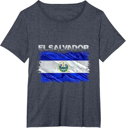Vista 81 de Camiseta El Salvador, Negro