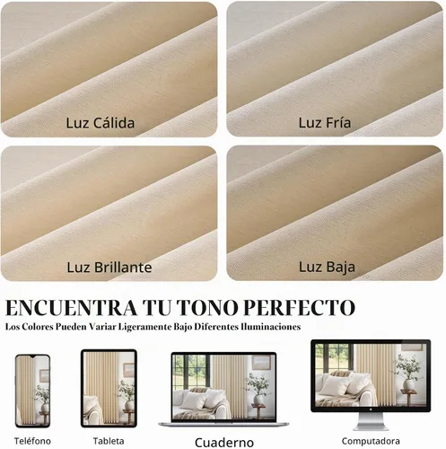 Vista 9 de 2 paneles de cortinas plisadas de lino beige de 84 pulgadas de largo, para dormitorio y sala de estar, cortina plisada con ganchos y pestaña trasera