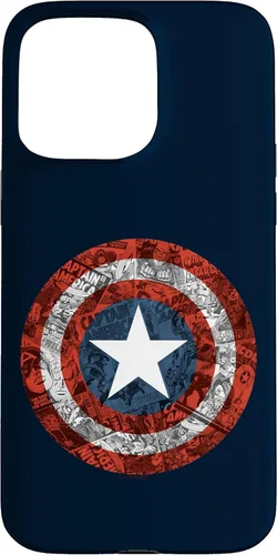 Vista 31 de Marvel Funda de escudo cómico del Capitán América para iPhone 17
