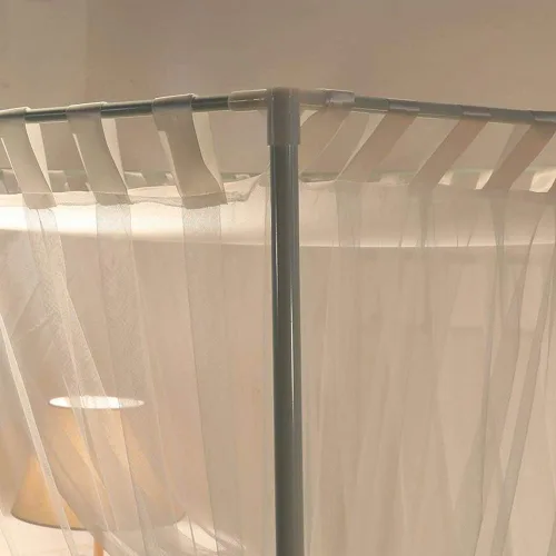 Vista 5 de Mengersi Cortinas de Cama con Dosel, Dosel de Cama, Doseles de Marco de Cama, Mosquitero de Cama, Accesorios de Decoración de Dormitorio