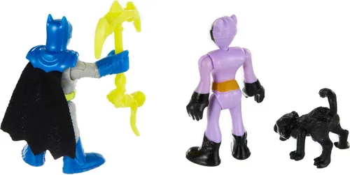 Vista 2 de Fisher-Price Imaginext DC Super Friends Batman & Catwoman - Juego de figuras para niños preescolares de 3 a 8 años