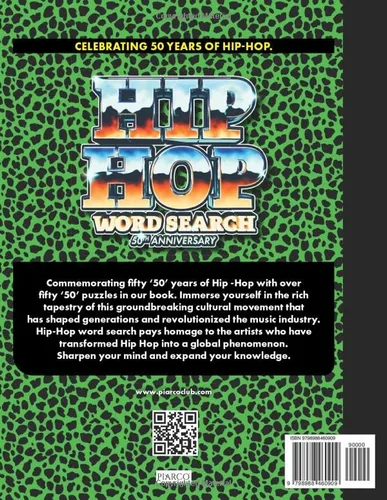 Vista 2 de Hip Hop Wordsearch 50th Anniversary