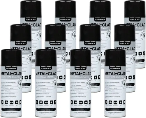 Vista 39 de Pinturas para la industria Esmalte industrial, Pintura en aerosol - Maquinaria de hierro de metal de acero - 1 lata (aluminio metálico) 9-S-1423