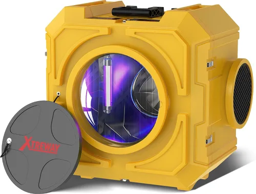 Vista 10 de Depurador de aire Hepa 800CFM con filtración de 4 etapas, máquina de aire negativo apilable, purificador de aire comercial con filtros