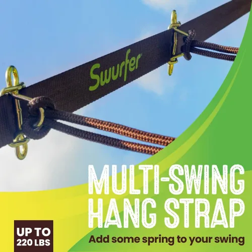 Vista 2 de Swurfer Skyline - Kit para colgar columpios de árbol, resistente, resistente a la intemperie, línea de columpio para colgar múltiples columpios