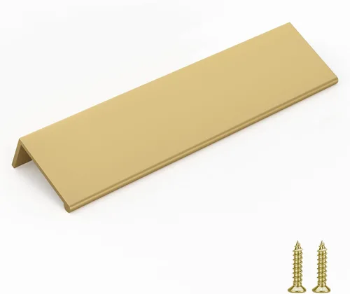 Vista 8 de Goldenwarm - Paquete de 10 tiradores negros de 2-1/2 pulgadas con borde de dedo, tiradores para cajones de cocina, color negro mate, manijas