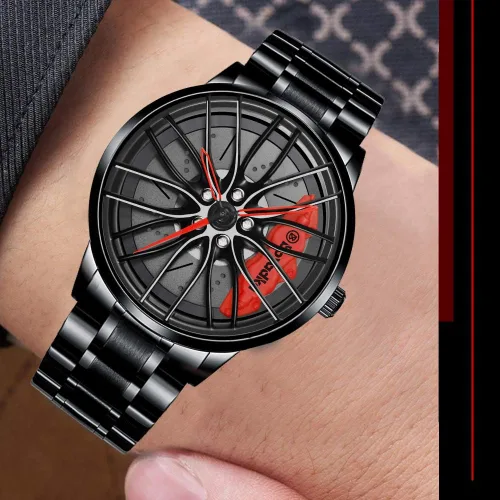 Vista 7 de Relojes de coche para hombre, resistente al agua, de acero inoxidable, de cuarzo japonés