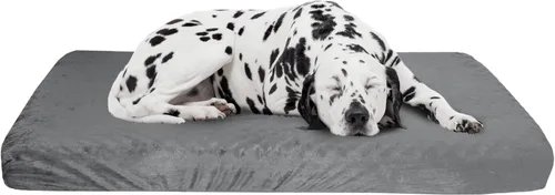 Vista 9 de PETMAKER - Cama ortopédica para perros, cama para mascotas de 2 capas para suelo, perrera o jaula con funda extraíble lavable, cama para perros