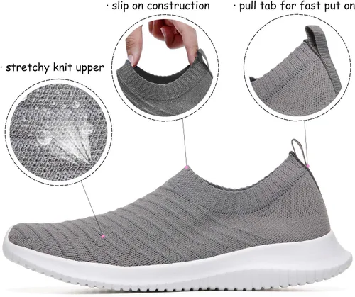 Vista 3 de MAIITRIP Calcetines elásticos cómodos para mujer para caminar, ligeros, antideslizantes, para otoño (talla 5.5-11)