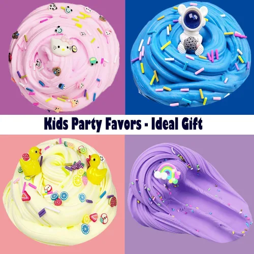 Vista 3 de Paquete de 24 slime de mantequilla para niños, recuerdos de fiesta, rellenos de bolsas de golosinas, juguete para ansiedad, rellenos de calcetines
