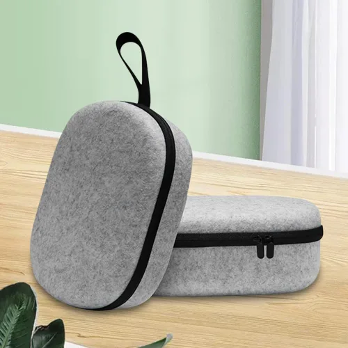 Vista 8 de AZURAOKEY Funda de transporte compatible con Vision Pro, a prueba de golpes, funda de viaje con bolsillo de malla, funda de gran espacio VR