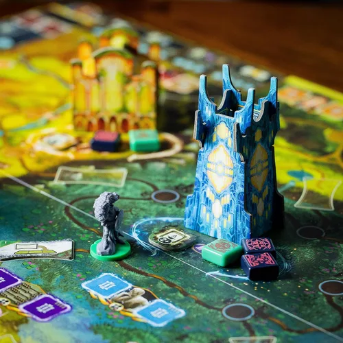 Vista 4 de an Age Contrived Juego de mesa competitivo de construcción de motores y dioses de fantasía Fabricado por Bellows Intent (Edición Core)