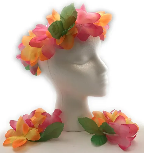Vista 5 de Mahalo Floral Leis Diadema y muñeca Set (Conjunto de 12)
