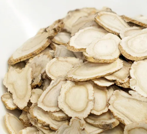 Vista 2 de 1 bolsa de rebanadas de ginseng americano de Wisconsin, Panax Ginseng. Aumenta la inmunidad corporal, la energía y la resistencia para hombres