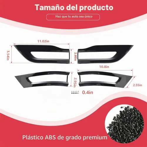 Vista 2 de para Grand Cherokee Cubierta de Luz Trasera Moldura Bisel Negro para Jeep Grand Cherokee 2014 2015 2016 2017 2018 2019 2020 Accesorios Exteriores