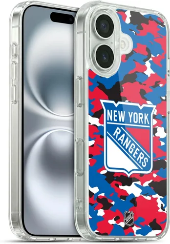 Vista 130 de Head Case Designs Funda de gel suave con licencia oficial de la NHL Camouflage New York Rangers compatible con Apple iPhone 7 Plus/iPhone 8 Plus