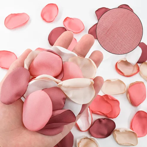 Vista 3 de 200 pétalos de rosa de seda para bodas, decoración de bodas, decoración de bodas, pétalos artificiales para propuestas, decoraciones románticas