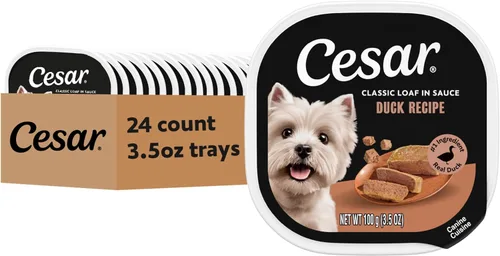 Vista 28 de Cesar Classic Loaf in Sauce - Alimento húmedo para perros adultos, sabor a tocino y huevo, comida húmeda para perros, bandejas fáciles de despegar