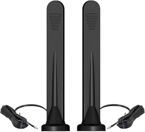 Vista 6 de TECHTOO Antena celular 5G 4G LTE 3G GPRS GSM Antena externa impermeable con base magnética compatible con enrutador inalámbrico LTE, módem hotspot