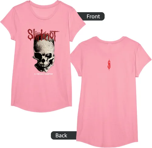 Vista 71 de Slipknot Tribal Calavera playera, niños 12, Rojo