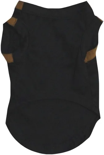 Vista 2 de Petitebella Camisa para perro cachorro con corazón de leopardo (negro, XS)