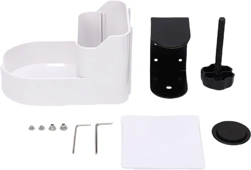 Vista 5 de Pissente Desk Cup Holder, Adjustable Clamp/Holder On Desk Organizer with Phone Stand and Cup Holder for Home Office 1.5-3.5cm Thickness