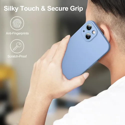 Vista 6 de JETech Funda delgada mejorada (0.033 in de delgado) para iPhone 13 de 6.1 pulgadas, cubierta de lente de cámara, protección completa, ajuste