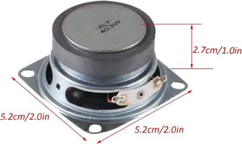 Vista 4 de 2 unids 2 "4 ohmios 3 W gama completa altavoz estéreo altavoz de audio altavoz para DIY altavoz
