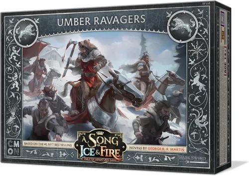 Vista 2 de CMON A Song of Ice and Fire - Miniaturas de mesa GameHouse Umber Ravagers, caja de unidades – ¡Caballería rápida y despiadadada! Juego de estrategia