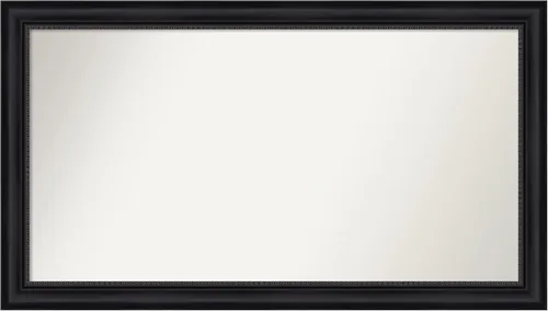 Vista 206 de Amanti Art Espejo personalizado, espejo de baño negro Astor, espejo de pared o espejo de tocador de baño sobre el fregadero (25 x 25 pulgadas)