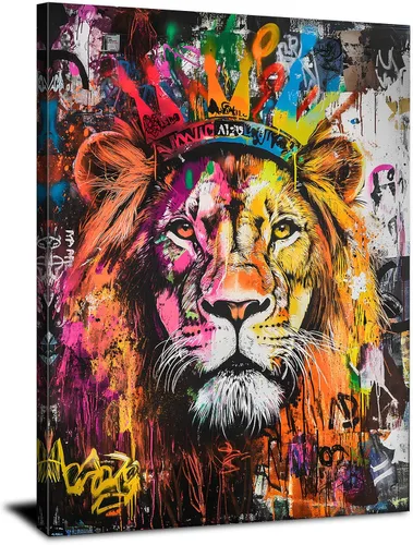 Vista 13 de Arte de pared abstracto de Buda para sala de estar, textura de mármol colorida, lienzo de Buda, decoración Zen de pared en rosa y azul, obras