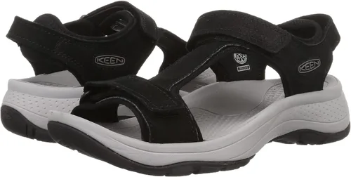 Vista 7 de KEEN Astoria West - Sandalias de cuña con correa en T para mujer