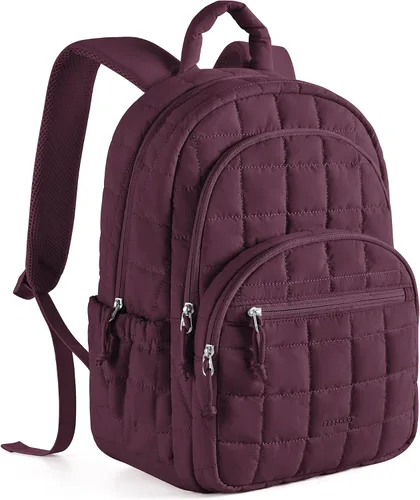 Vista 18 de BAGSMART Mochila de viaje para mujer, mochila universitaria para laptop de Negro