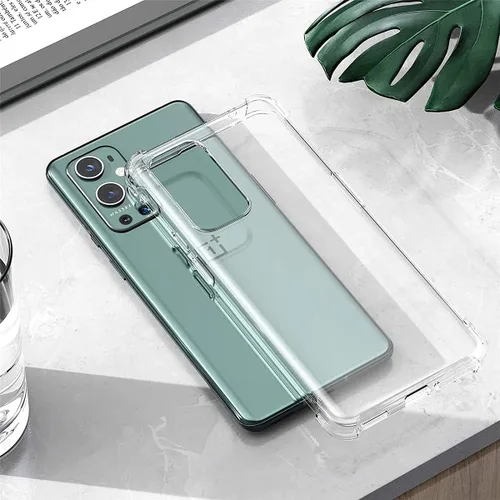 Vista 8 de iCoverCase Funda transparente para OnePlus 9 5G [compatible con versiones NA y de la UE], funda protectora de esquina a prueba de golpes, funda