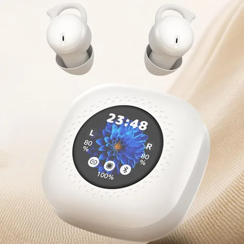 Vista 3 de Audífonos para dormir, invisibles, inalámbricos, Bluetooth, para dormir, con cancelación de ruido, minipurales discretos para dormir, auriculares