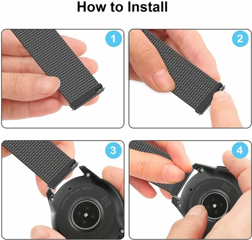 Vista 4 de Harikiri Correa compatible con Amazfit GTS 4 Mini/GTS 4/GTS 3/GTS 2e/GTS 2 Mini/GTS 2/GTS