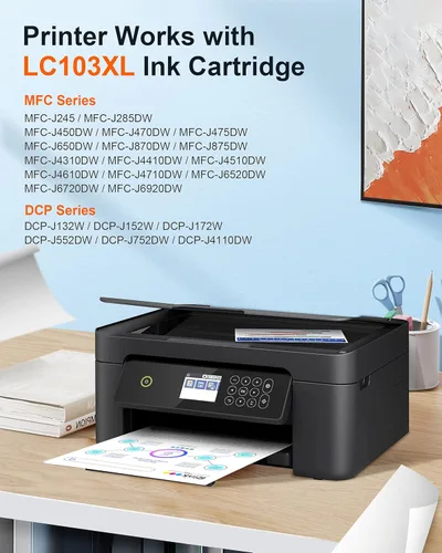 Vista 2 de E-Z Ink Pro LC103 LC103XL Cartuchos de tinta compatibles de repuesto para Brother LC103 XL LC103XL LC101 LC103CL Cartuchos de tinta compatibles